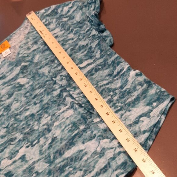 Ruby Rd sz M  Greenish Blue pullover top. - Picture 7 of 8